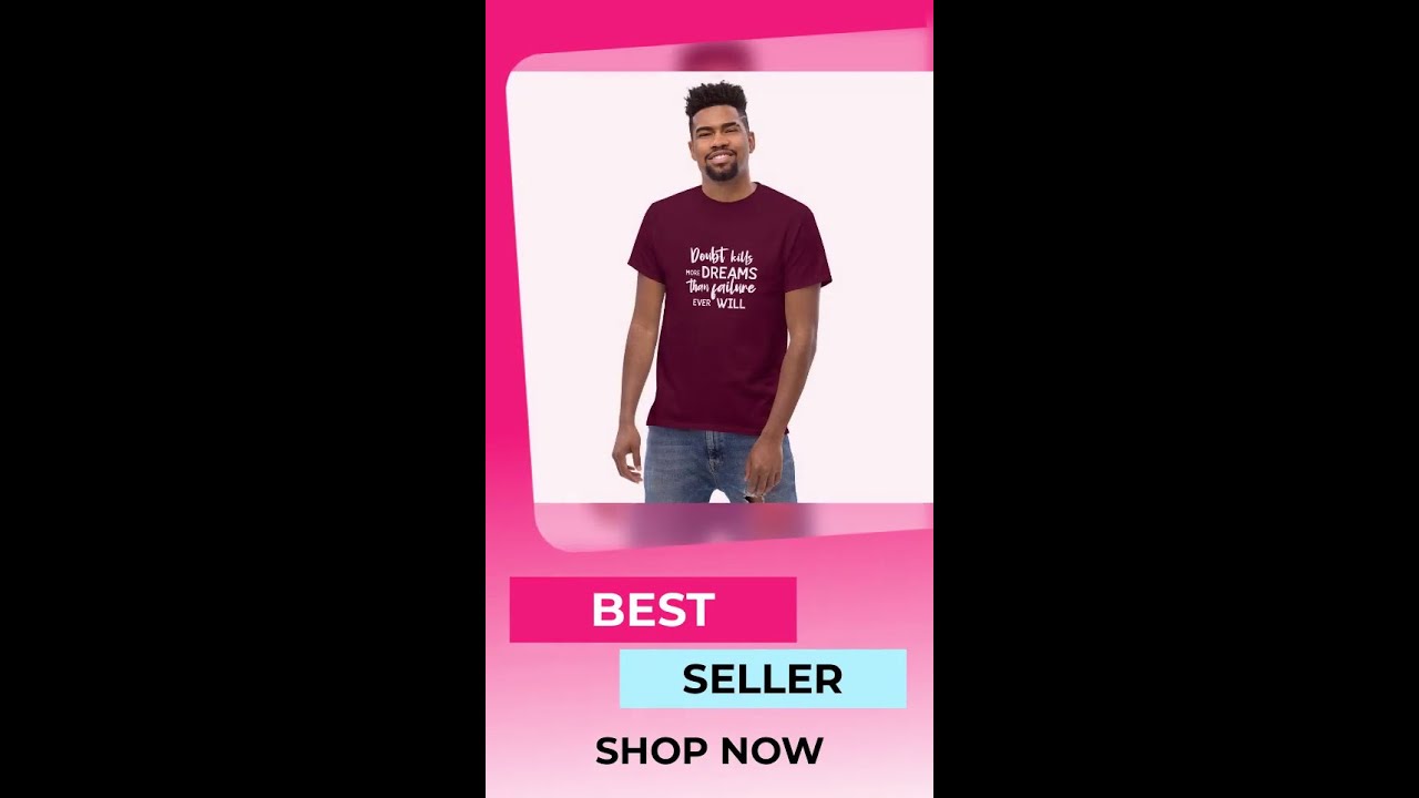 "Doubt Kills More Dreams Than Failure Ever Will" Unisex Classic Tee – Defy Doubt, Chase Greatness