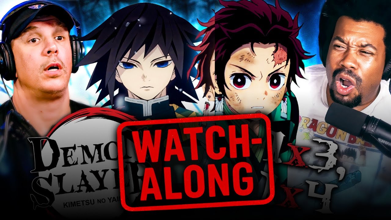 DEMON SLAYER 1x1, 1x2, 1x3 & 1x4 Dub | FULL UNEDITED WATCHALONG