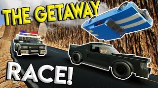 LEGO POLICE GETAWAY CANYON RACE! -  Brick Rigs Gameplay Multiplayer Challenge - Lego Police Chases