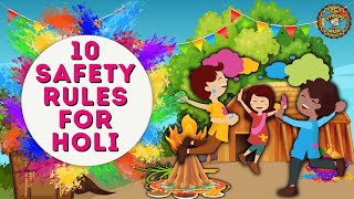 10 Safety Rules for Holi For Kids #holi #holispecial  #holi2025