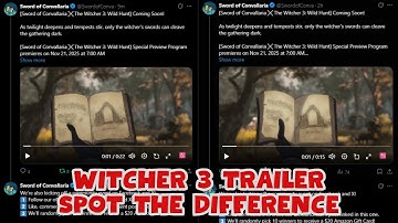 DRAMA INTERN SCREWED UP WITCHER 3 TRAILER WORLDWIDE [SWORD OF CONVALLARIA]