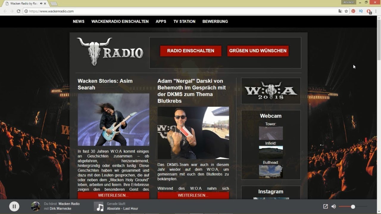 Absolate - Последний час (Last Hour) на Wacken Radio