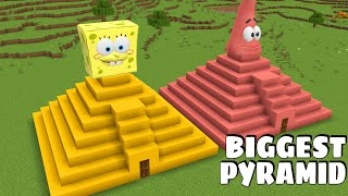 I found PYRAMID TEMPLE OF SPONGEBOB AND PATRICK in Minecraft - Gameplay - Coffin Meme