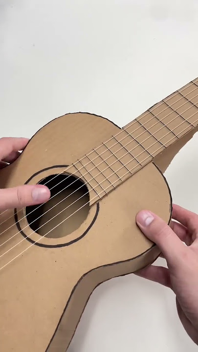 homemade cardboard guitar #shorts