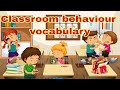 Classroom children  behaviour  vocabulary classroom  vocabulary stences learn with abiha