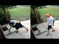 Guy Delivers Food and then Steals It