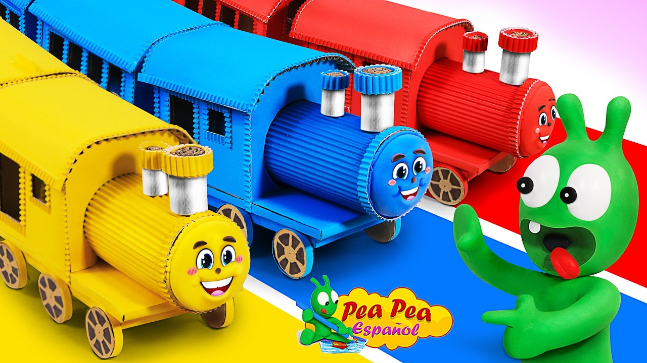 Pea Pea Tiene Problemas con el Tren Coloridos - Dibujos Animados para Niños