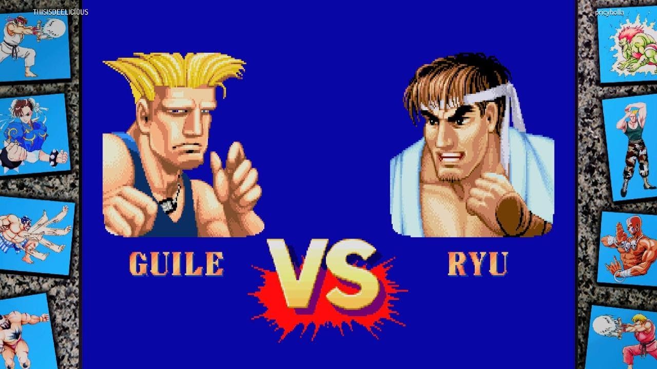 Guile Ryu Street Fighter 30th Anniversary Collection - Guile vs Ryu - YouTube