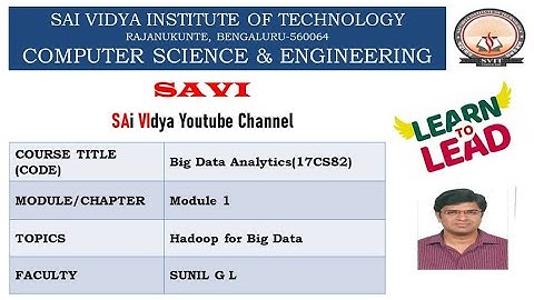Module - 2 Hadoop for Big Data
