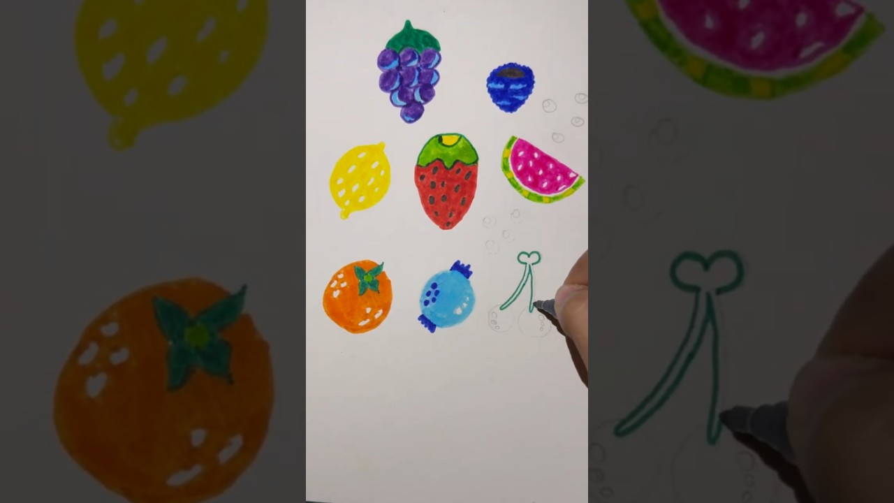 How to Draw Summer Fruits Step by Step | Fun and Easy Drawing for Beginners  