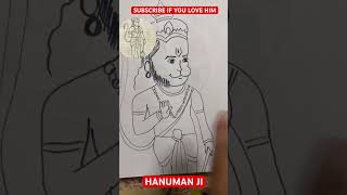 Lord Hanumanji#shorts#viralshorts#trending#drawing#lordkrishna#tart#sketch#hinduism#cuteart#op