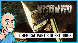 Escape from Tarkov PVE: Chemical Part 3 Quest Guide Factory Map | Teaching My Son #26 | Full Raid