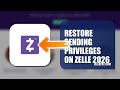 How To Restore Sending Privileges On Zelle 2026 (UPDATED GUIDE)