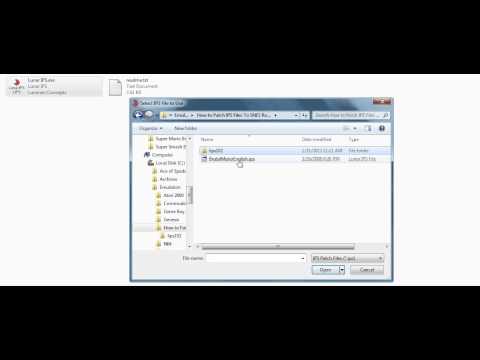 Tutorial: How to Patch IPS Files To SNES Roms (Outdated But Still Works)
