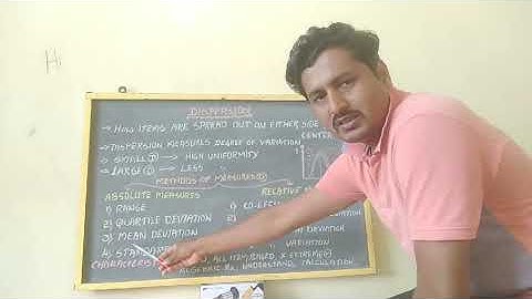 STATISTICS -15. Dispersion  (OM MADHAVA  TUTORIAL