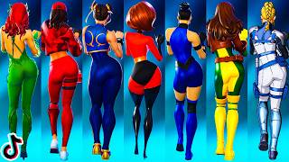 Fortnite Touch Emote Showcase With All Thicc Girl Skins Hot Viral Kats Eye Kpop Tiktok Dance Song