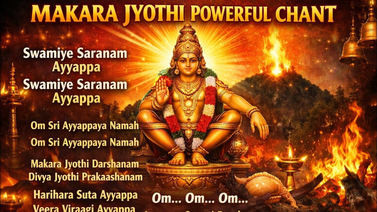 Swamiye Saranam Ayyappa 🔥 Makara Jyothi Powerful Chant | Deep Devotional Energy