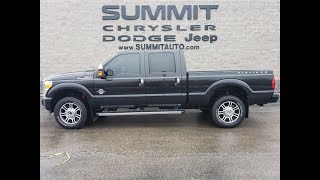 2015 FORD F350 CREW PLATINUM POWERSTROKE DIESEL WALK AROUND SOLD! 128X FOND DU LAC SUMMITAUTO.com