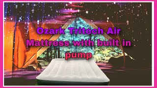 Ozark Tritech Air mattress setup and review!!