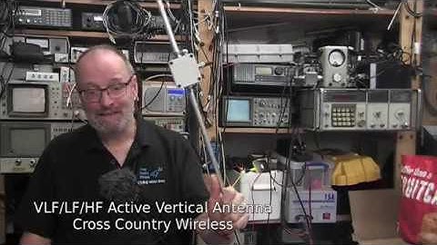 VLF/LF/HF Active Vertical Antenna - Cross Country Wireless