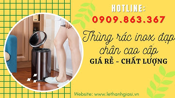 THÙNG RÁC INOX ĐẠP CHÂN CAO CẤP GIÁ RẺ, CHẤT LƯỢNG