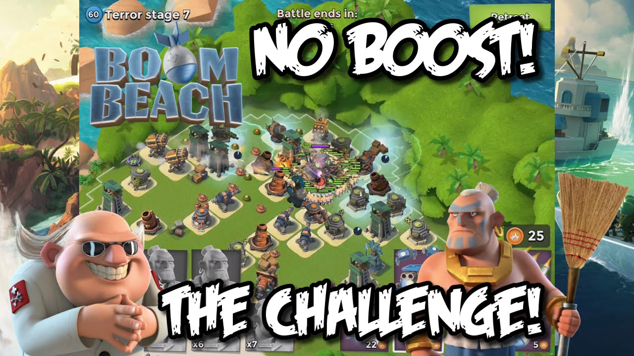 Boom Beach - Dr.Terror Boom Beach Event Challenge! NO BOOST & 1 LANDING CRAFT MISSING!