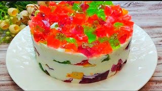 Простой Рецепт Желейного Торта!Вкусный Тортик Без Выпечки!