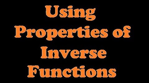 Using Properties of Inverse Functions to Find Exact Values of Certain Composite Functions [7.1-3]