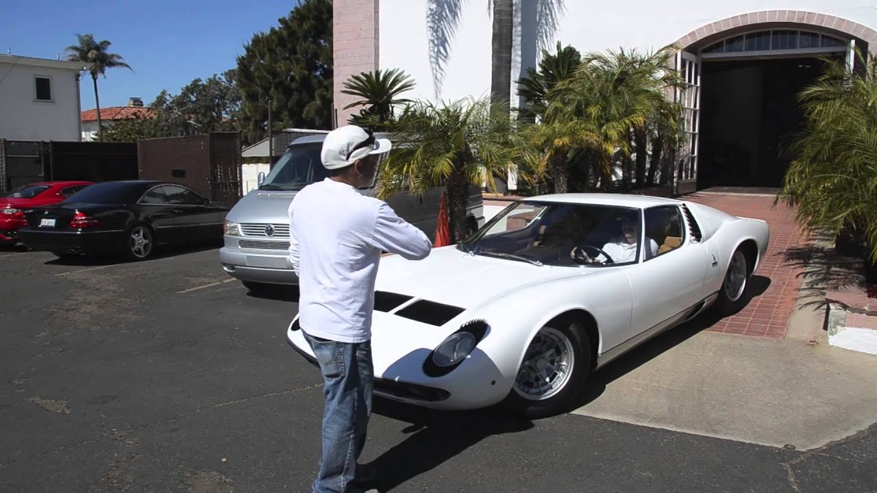 Symbolic Motors - White 1969 Lamborghini Miura S Rev (SOUND) + Walk Around (HD)