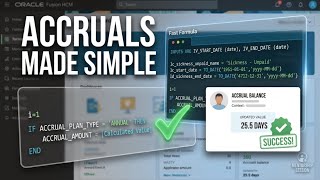 Accrual Fast Formulas in Oracle Fusion HCM Training