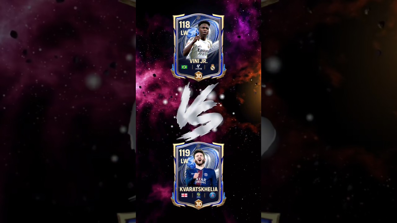 WHO IS BETTER??? Khvicha Kvaratskhelia 114 LW 🆚 Vini Jr. 113 LW