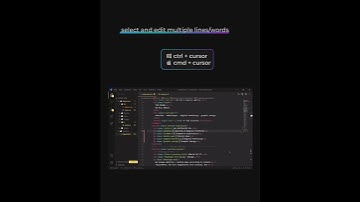 Select and edit multiple line/words #coding #developer #shortkey #vscode #shorts