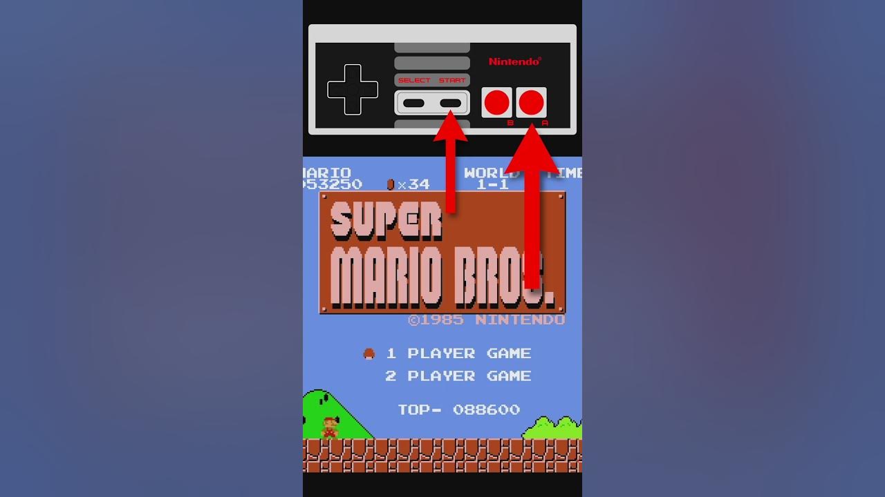 Hidden Cheat Code in Super Mario Bros! 😮