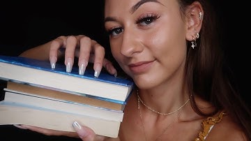 [ASMR] Assorted Book Triggers (Tapping, Scratching & Page Turning) 🌙📚