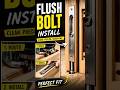 Satisfying Carpentry: Flush Bolt Done Right #woodworking #wood #satisfying #tools