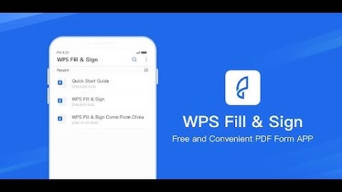 WPS office fill & sign app -PDF Tutorial] How to Create an E-signature Using WPS Office PDF Tools
