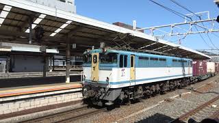 [4K]EF652127牽引5087レ京都通過(20230320) EF652127 Driven Freight #5087 Passing Kyoto