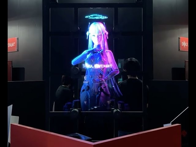 ３D ホログラム　ディスプレイ 3D ホログラムディスプレイ事例】Thirdverse様ブース TOKYO GAME