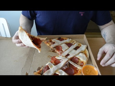 Eating ASMR: Pizza with dipping sauce