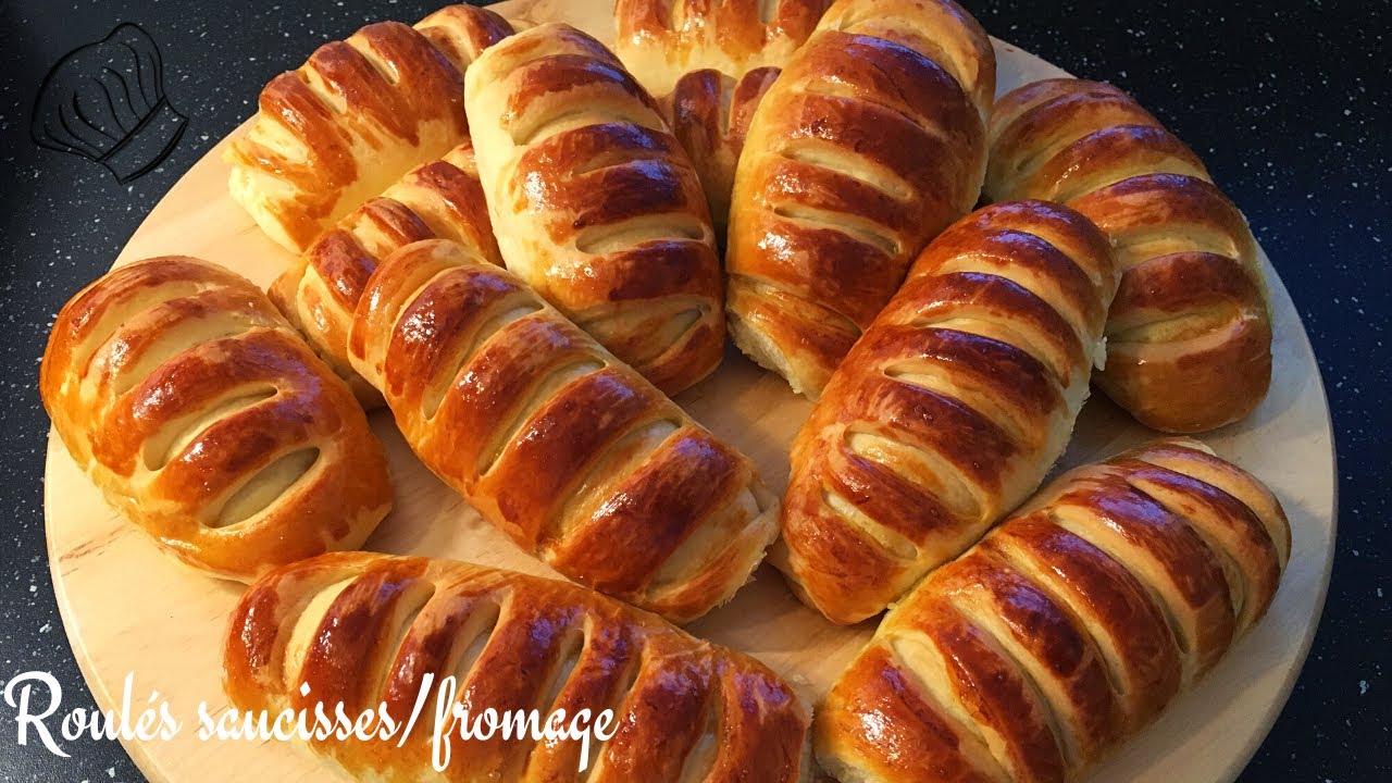 ROULÉS SAUCISSES/FROMAGE - RECETTE FACILE