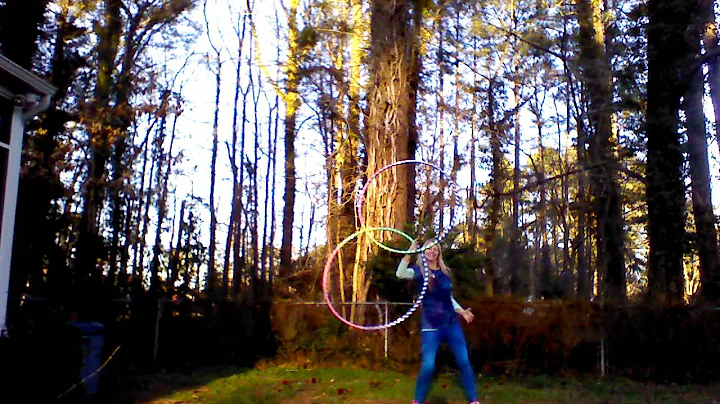 Having fun and getting great exercise with two Rai...