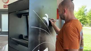 Space encounters arcade restoration part 5 the outside of the cabinet is all painted