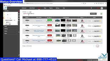 HDFleet Status Overview (GPS Tracking Video Camera)