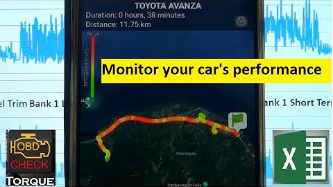 OBD2 Torque Pro data chart using EXCEL
