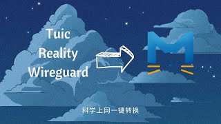 Vless Reality, Tuic, Wireguard  转 Clash.Meta｜支持自定义模版｜一键脚本安装｜科学上网客户端下载