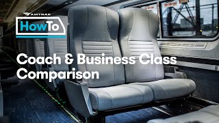 #AmtrakHowTo Coach & Business Class Comparison