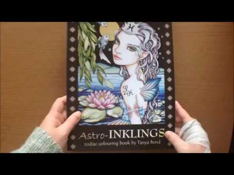 Mini-INKLINGS colouring book by Tanya Bond: Coloring book for adults, teens  and children, featuring 30 single sided fantasy art illustrations by Tanya  (Paperback)