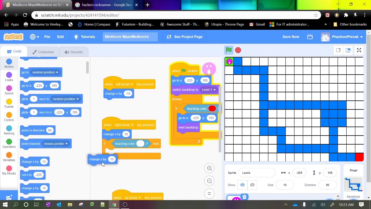 Make a Game using Scratch - Staying on Track - YouTube