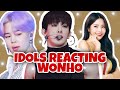 Wonho  kpop idols reacting wonho body bts twice seventeen kang daniel mamamoo