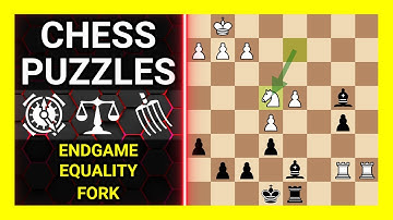 Chess Puzzles to Practice. Themes: Endgame, Equality, Fork. Learn Chess